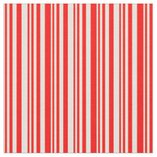 Tissu Motif à rayures jaune clair et rouge