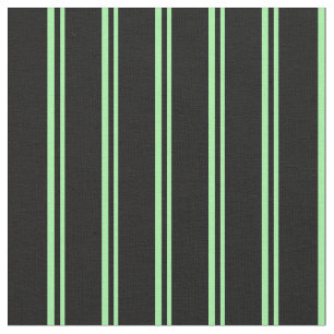 Tissu Motif à rayures vertes et noires