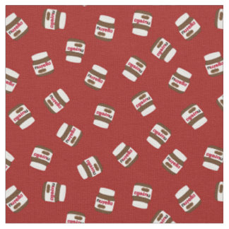 Tissu Motif à tartiner au chocolat Nufella