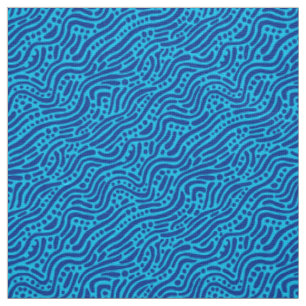 Tissu Motif Abstrait 110523 - Nuances de Bleu v2