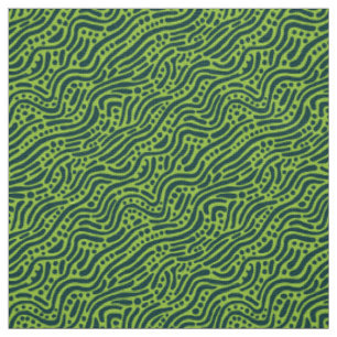 Tissu Motif Abstrait 110523 - Nuances de Vert v2