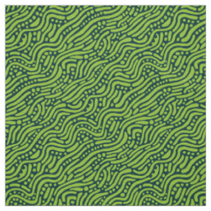 Tissu Motif Abstrait 110523 - Tons verts