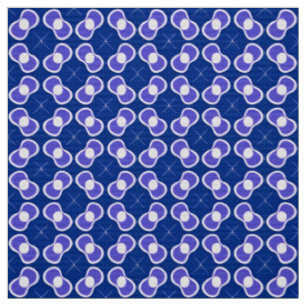 Tissu Motif Abstrait Bleu