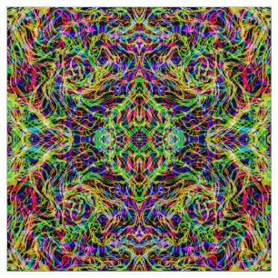Tissu Motif abstrait coloré