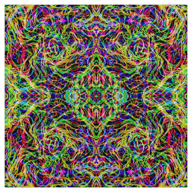 Tissu Motif abstrait coloré (Échantillon)
