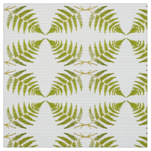 Tissu Motif abstrait de feuille