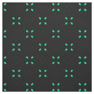Tissu Motif Abstrait de la feuille verte brillante