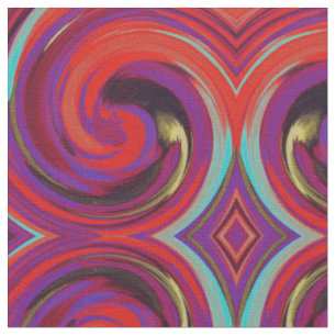Tissu Motif Abstrait de la spirale spirale #89