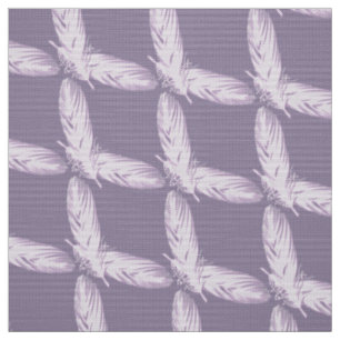 Tissu motif abstrait de plumes