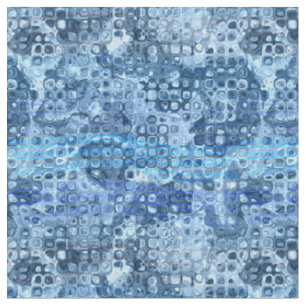 Tissu Motif abstrait d'eau bleue océanique