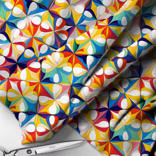 Tissu Motif Abstrait géométrique Bauhaus#3 ID1068