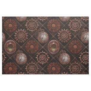 Tissu Motif abstrait moderne de vitesses punks de vapeur