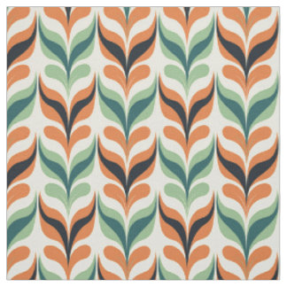 Tissu Motif Abstrait moderne rétro du milieu du siècle