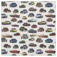 Motif aléatoire des voitures d'époque