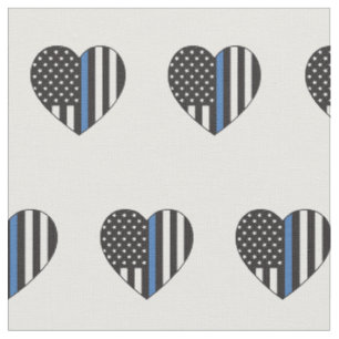 Tissu Motif américain du Coeur du drapeau américain su