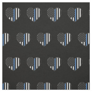 Tissu Motif américain du Coeur du drapeau américain su