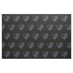 Tissu Motif américain du Coeur du drapeau américain su