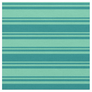 Tissu Motif Aquamarine et Turquoise rayures
