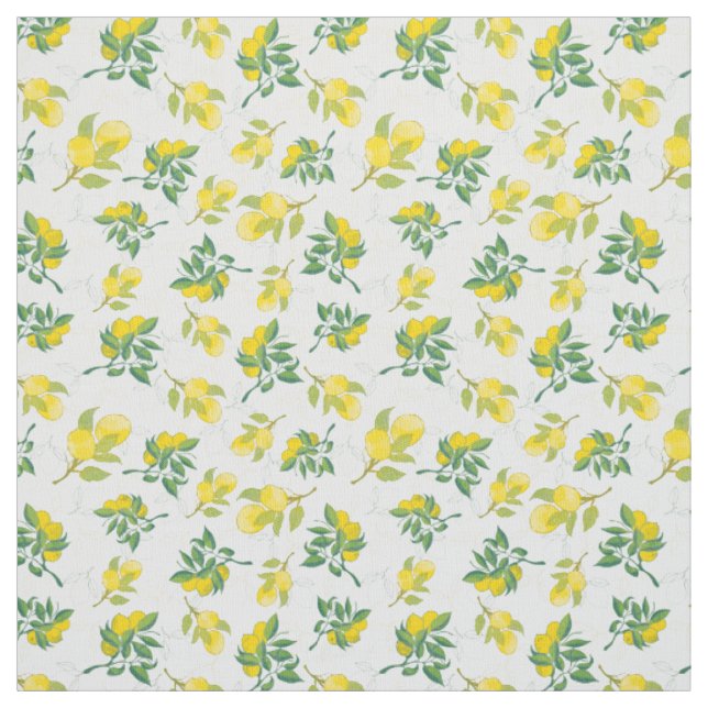 Tissu motif au citron (Échantillon)