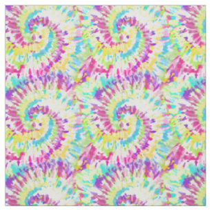 Tissu Motif au néon de colorant de cravate