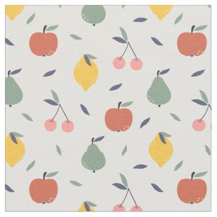 Tissu Motif aux fruits mignons