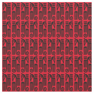 Tissu Motif aztèque d'oiseau