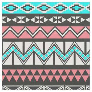 Tissu Motif aztèque tribal de Natif américain moderne