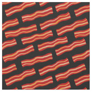 Tissu Motif Bacon savoureux