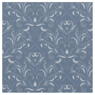 Tissu Motif baroque transparent