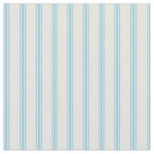 Tissu Motif Beige & Sky Blue Lines