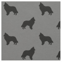 Motif belge de silhouettes de chien de berger