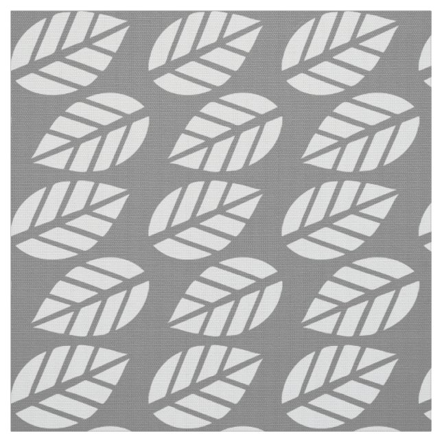 Tissu motif blanc gris (Échantillon)