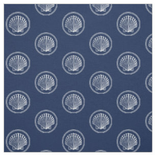 Tissu Motif blanc nautique Roped de la marine de