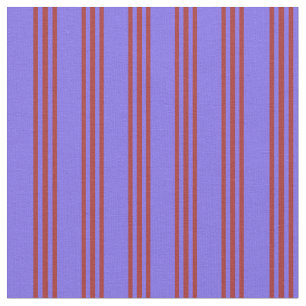 Tissu Motif bleu ardoise moyen et Brown