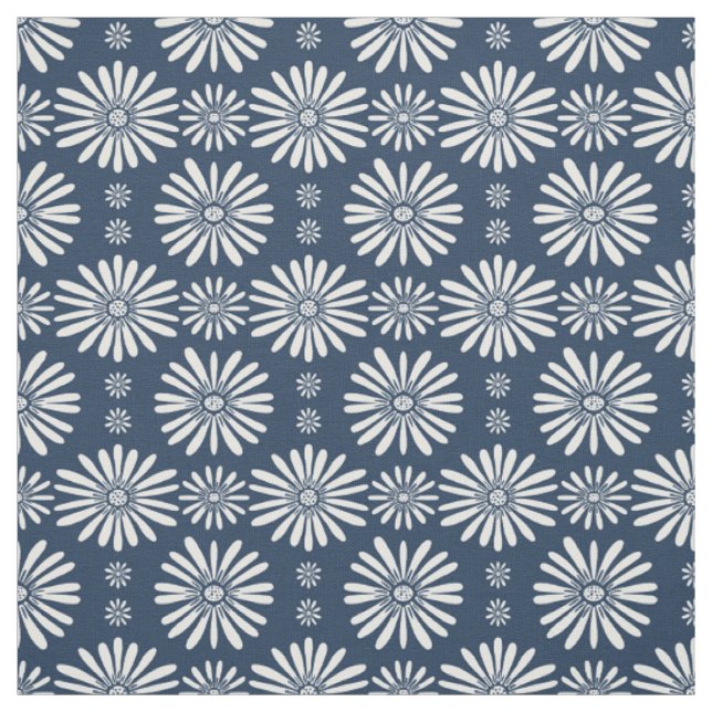 Tissu Motif bleu blanc (Échantillon)