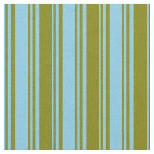 Tissu Motif bleu ciel et vert