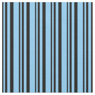 Tissu Motif bleu ciel noir et clair