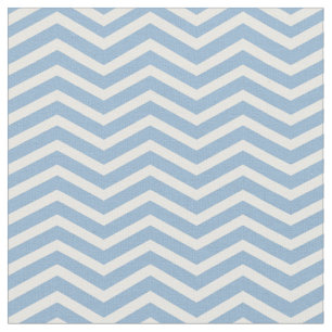 Tissu Motif bleu-clair et blanc élégant de Chevron