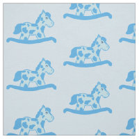 Motif bleu de cheval de basculage