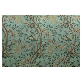 Tissu Motif bleu de chinoiserie d'oeufs de canard