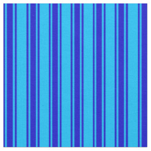 Tissu Motif bleu et bleu ciel profond