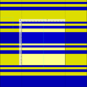 Tissu Motif bleu et jaune des rayures