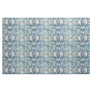 Tissu Motif Bleu Tan Bleu Tribal Classique