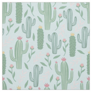 Tissu Motif botanique de Cactus