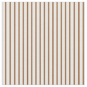 Tissu Motif Brown et blanc rayé/bordé
