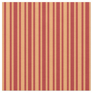 Tissu Motif Brown et Red Stripes