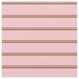 Tissu Motif Brown et rose en nuances/rayures