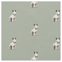 Tissu Motif Bull terrier