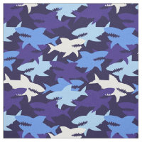 Motif Camouflage requins bleus