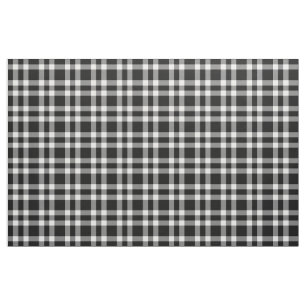 Tissu Motif carreaux noir blanc